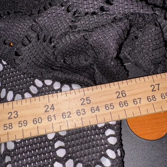 Tanjay Women's Black Button-Up Blazer Style Top – White Lined, Collared, Size 20 - Picture 5 of 5